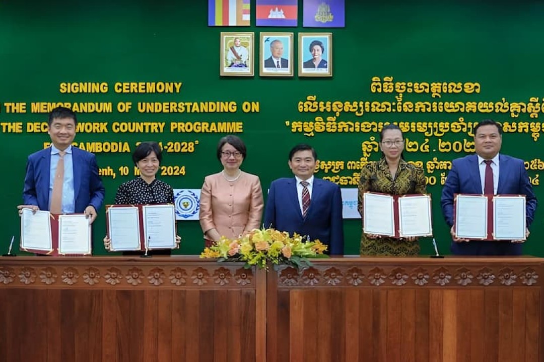 Cambodia and ILO To Continue 'Decent Work Country Programme' Until 2028