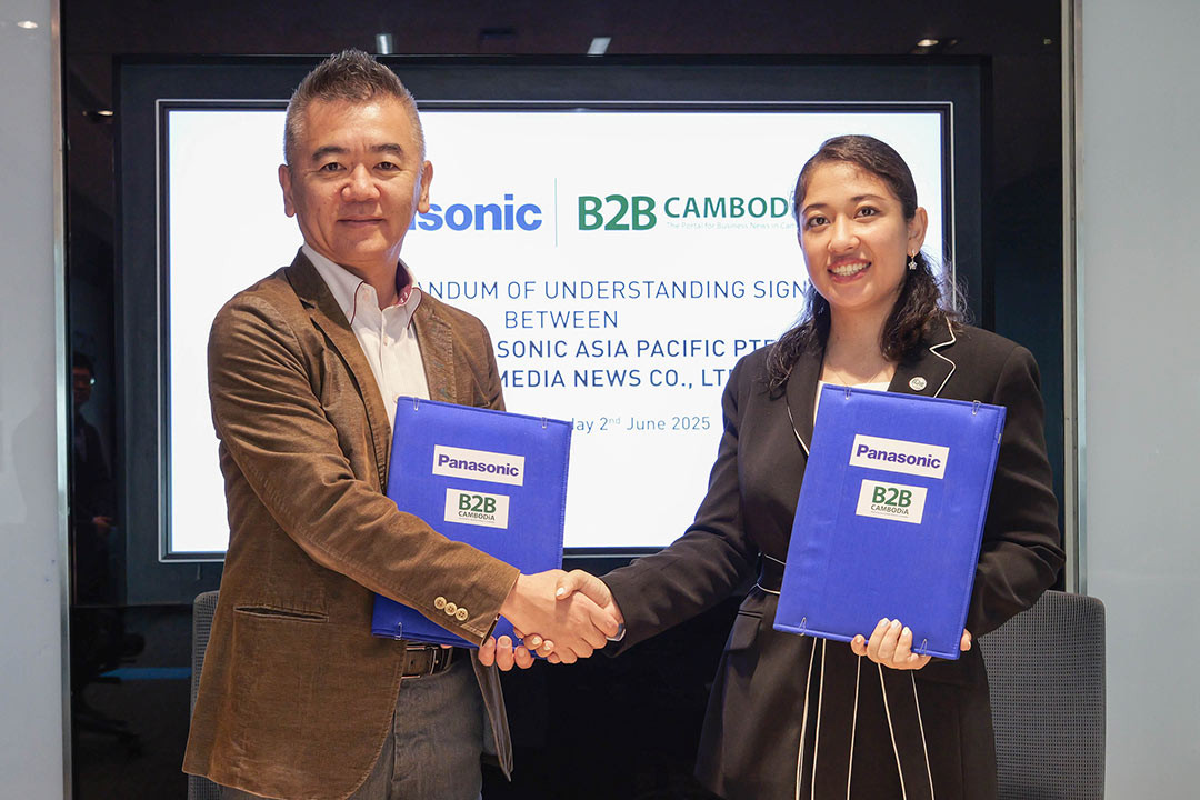 B2B Cambodia and Panasonic Cambodia Sign Media and Equipment Partnership to Leverage Joint Strengths