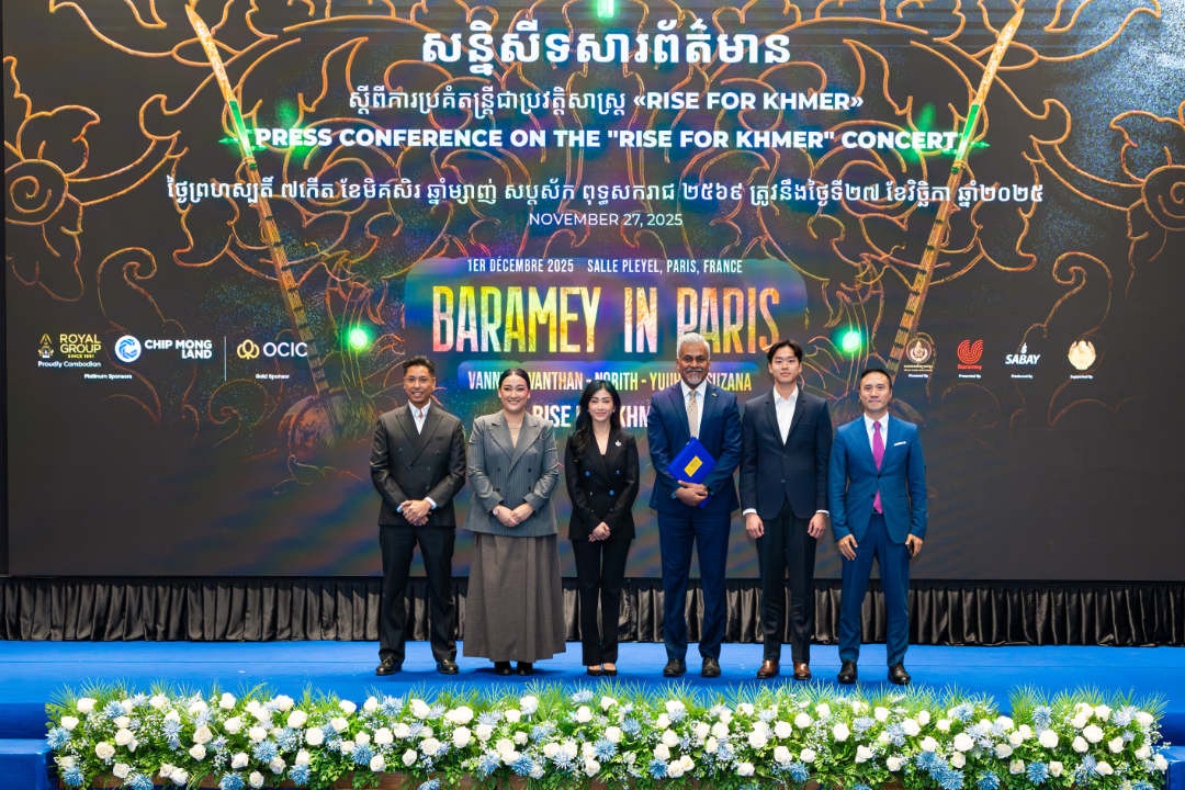 Cambodia’s Largest Private Sector Group’s Support  “Rise for Khmer” Baramey Artists in Paris