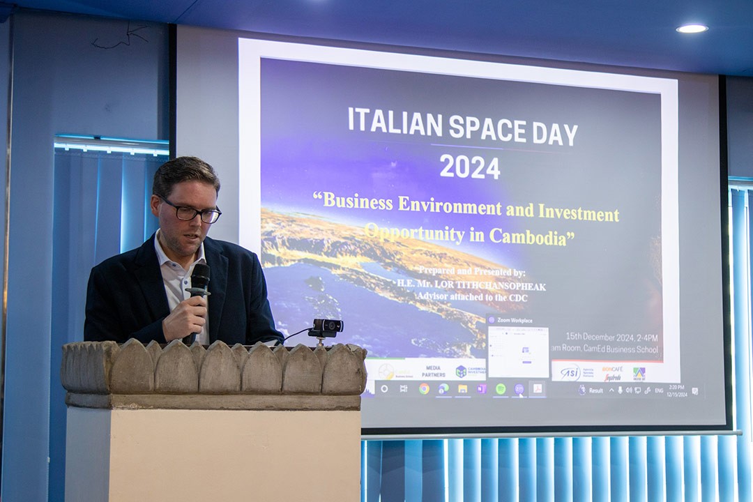 ItaCham Commemorates First Italian Space Day In Cambodia At CamEd Business School