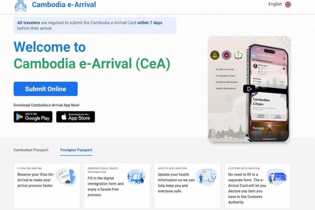 What To Know For Cambodia e-Arrival - Mandatory From July 2024