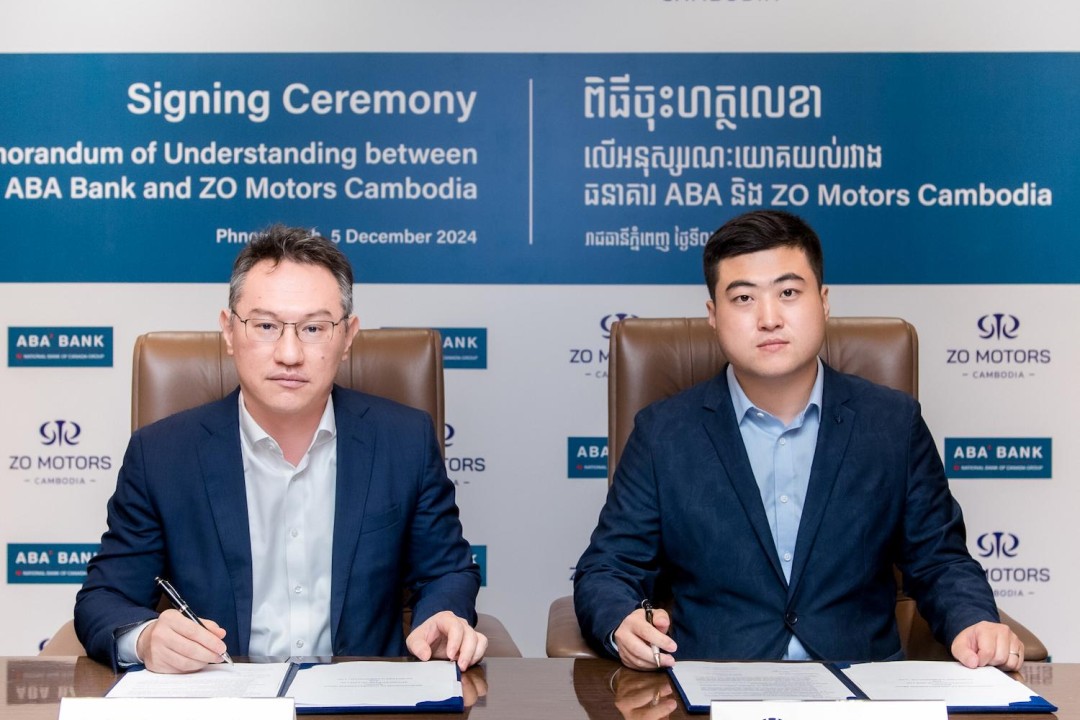 Driving Green Economy Forward: ABA Bank Partners With ZO Motors (Cambodia)