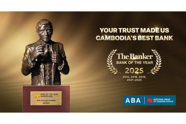 ABA Recognised as Cambodia's Bank of the Year 2025 by The Banker