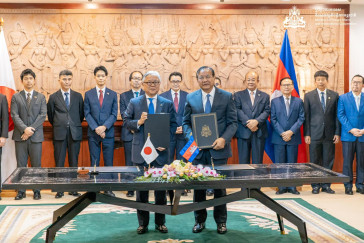 Cambodia, Japan Sign Exchange of Notes on Japanese Loan for Two Projects Worth $296.2 Million