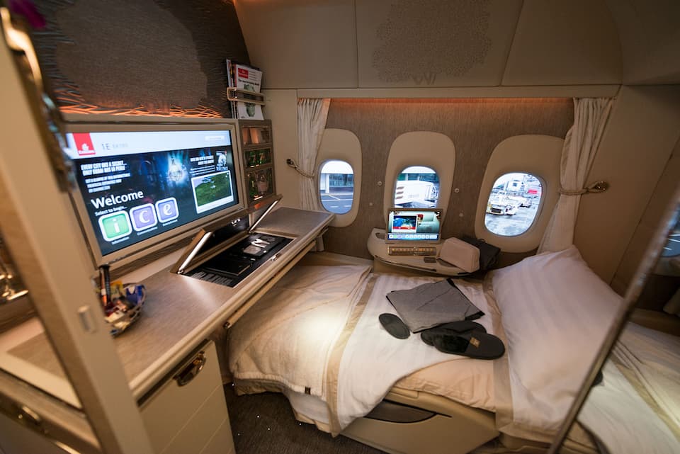 Emirates first-class private suites 